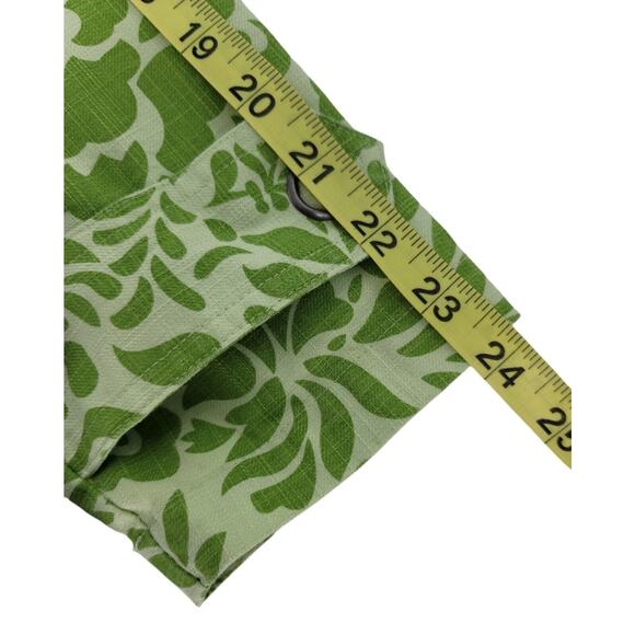 Coldwater Creek Womens Green Floral Print Snap Front Jacket Sz Small 100% Cotton - Picture 6 of 10